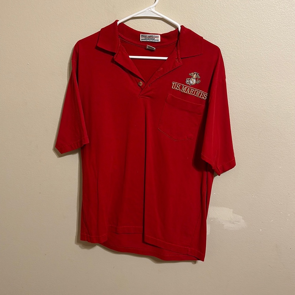 Red polo Marines